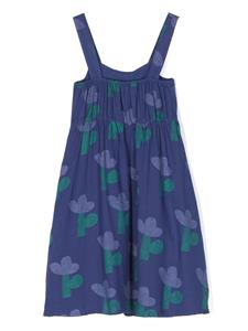 Bobo Choses Midi-jurk met bloemenprint - Blauw