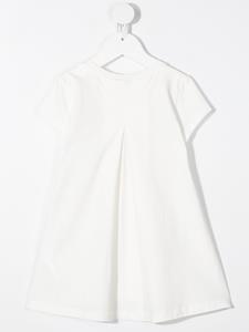Monnalisa T-shirtjurk met bloemenprint - Wit