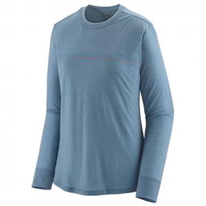 Patagonia  Women's L/S Cap Cool Merino Graphic Shirt - Merinoshirt, blauw