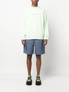 Stone Island Sweater met logoprint - Groen