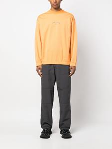Stone Island Sweater met logoprint - Oranje