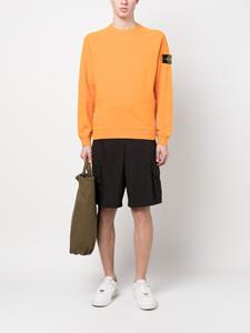 Stone Island Sweater met logopatch - Oranje