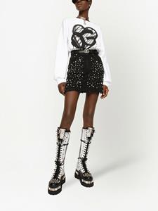 Dolce & Gabbana Mini-rok met studs - Zwart
