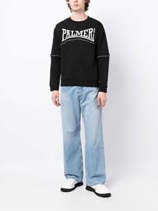 Palmer Sweater met geborduurd logo - Zwart