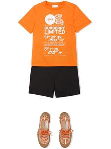 Burberry Kids T-shirt met print - Oranje