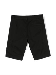 Stone Island Junior Shorts met logopatch - Zwart