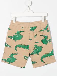 Stella McCartney Kids Shorts met krokodillenprint - Beige