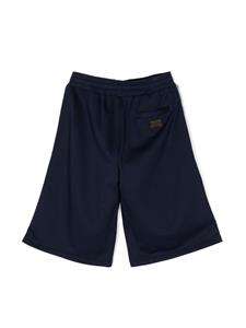 Dolce & Gabbana Kids Shorts met logo-plakkaat - Blauw