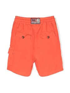 MC2 Saint Barth Kids Linnen shorts - Oranje