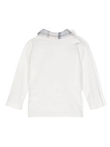 Patachou Poloshirt met lange mouwen - Wit