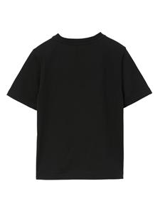 Burberry Kids Katoenen T-shirt - Zwart