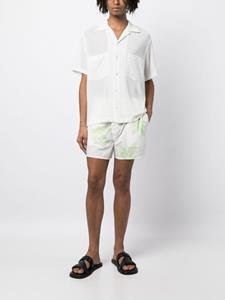 BODE Lily of the Valley chino shorts - Wit