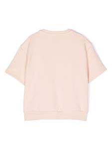 Chloé Kids T-shirt met geborduurd logo - Roze