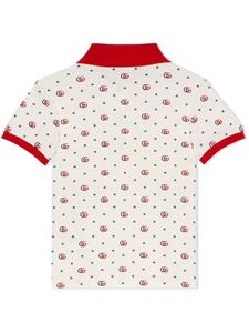 Gucci Kids Poloshirt met logoprint - Wit