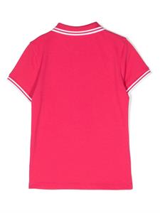 Moncler Enfant Poloshirt met logopatch - Roze
