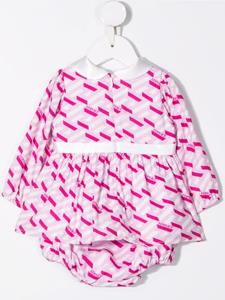 Versace Kids Jurk met geometrische print - Roze