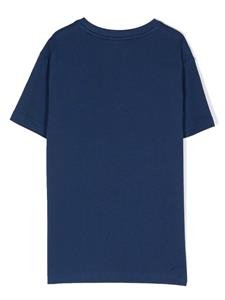 HUGO KIDS T-shirt met logoprint - Blauw
