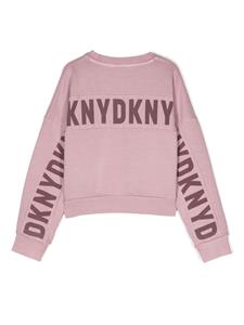 Dkny Kids Sweater met logoprint - Paars
