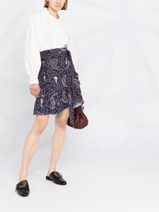 MARANT ÉTOILE Mini-rok met paisley-print - Blauw