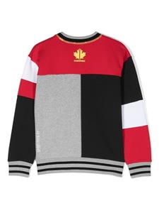 Dsquared2 Kids Sweater met colourblocking - Zwart