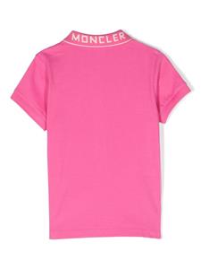 Moncler Enfant Poloshirt met logopatch - Roze