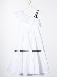 Monnalisa Asymmetrische jurk - Wit