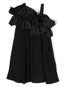 Monnalisa Asymmetrische jurk - Zwart