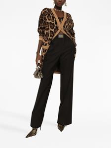 Dolce & Gabbana Vest met luipaardprint - Bruin