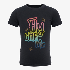 TwoDay meisjes T-shirt met regenboog tekst
