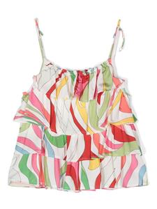 PUCCI Junior Gelaagde blouse - Wit