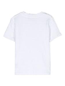 Balmain Kids T-shirt met knoopsluiting - Wit