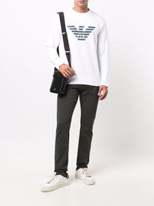 Emporio Armani Sweater met logoprint - Wit