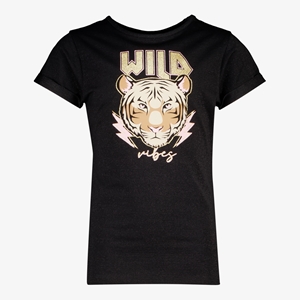 TwoDay meisjes T-shirt met tijgerkop