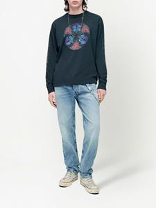 RE/DONE Sweater met roosprint - Zwart