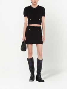 Miu Miu High waist mini-rok - Zwart
