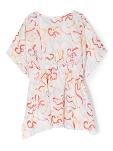 Chloé Kids Jurk met grafische print - Wit