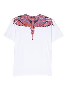 Marcelo Burlon County Of Milan Kids T-shirt met vleugelprint - Wit