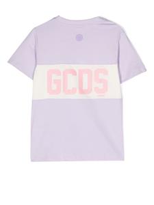 Gcds Kids T-shirt met logoprint - Paars