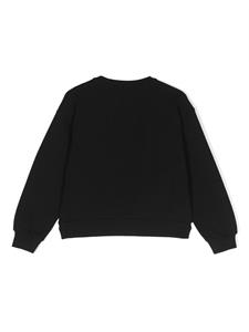 Liu Jo Kids Sweater met logo-patch - Zwart