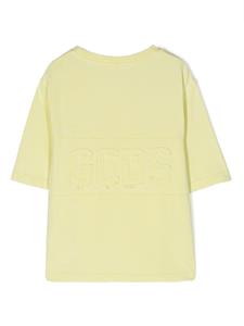 Gcds Kids T-shirt met logopatch - Groen