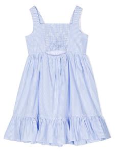 TWINSET Kids Gestreepte jurk - Blauw