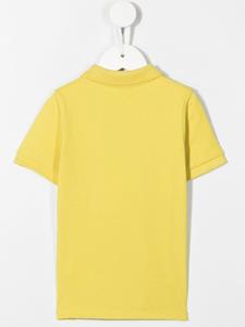 BOSS Kidswear Poloshirt met geborduurd logo - Geel