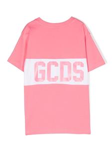 Gcds Kids T-shirt met logoprint - Roze