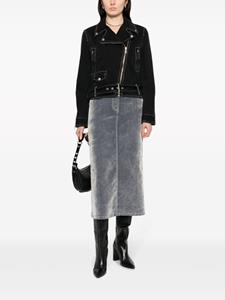 MSGM Denim midi-rok - Blauw