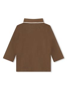 BOSS Kidswear Poloshirt met contrasterende afwerking - Bruin