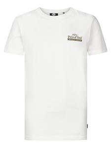 Petrol Industries Logo T-shirt Romeoville Dusty White 