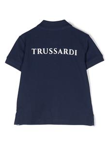 TRUSSARDI JUNIOR Poloshirt met logoprint - Blauw