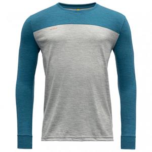 Devold  Norang Shirt - Merinolongsleeve, grijs/blauw