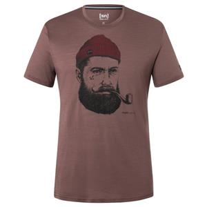 Super.Natural  Sailor Tee - Merinoshirt, bruin