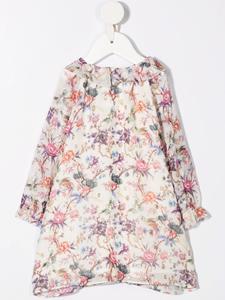 Bonpoint Midi-jurk met bloemenprint - Beige